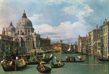  venise - Le Grand Canal et l’église du Salut Canaletto Venise